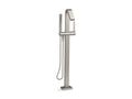 KOHLER K-T97330-4-BN Loure Floor-Mount Bath Filler Trim With Handshower In Vibrant Brushed Nickel