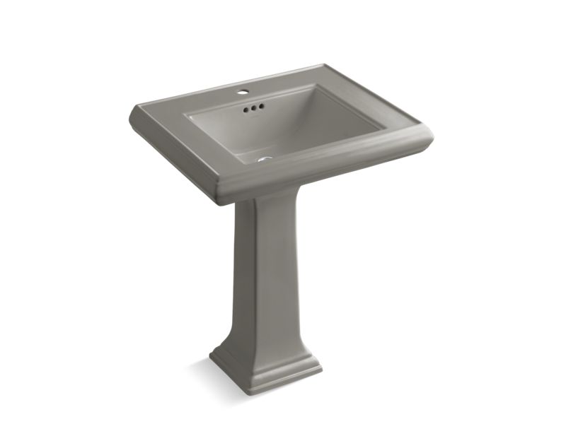 KOHLER K-2258-1-K4 Memoirs Classic Classic 27" pedestal bathroom sink with single faucet hole