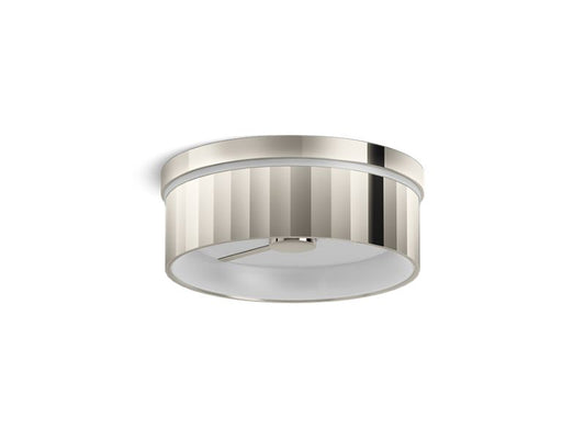KOHLER K-22518-FMLED-SNL Simpalo 15" Led Flush-Mount In Polished Nickel