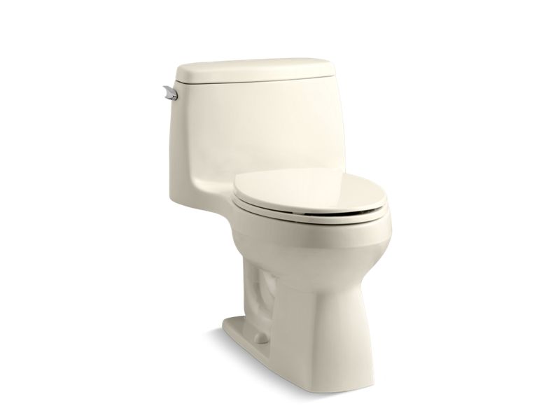 KOHLER K-3810-47 Santa Rosa Comfort Height One-piece compact elongated 1.28 gpf chair height toilet with Quiet-Close seat