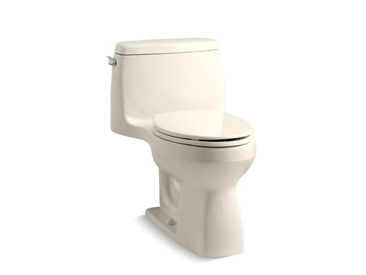KOHLER K-3810-47 Santa Rosa Comfort Height One-piece compact elongated 1.28 gpf chair height toilet with Quiet-Close seat