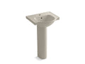KOHLER Veer K-5265-1-G9 Sandbar 21" rectangular pedestal bathroom sink