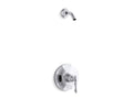 KOHLER K-TLS13493-4-CP Kelston Rite-Temp(R) shower valve trim with lever handle, less showerhead