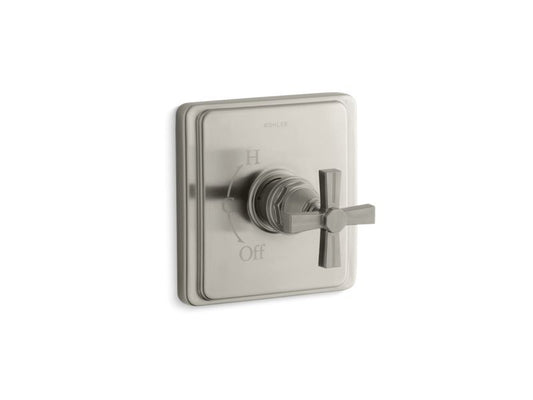 KOHLER K-TS13135-3B-BN Pinstripe Rite-Temp(R) valve trim with cross handle