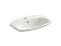 KOHLER K-2351-1-NY Cimarron Drop-in bathroom sink with single faucet hole