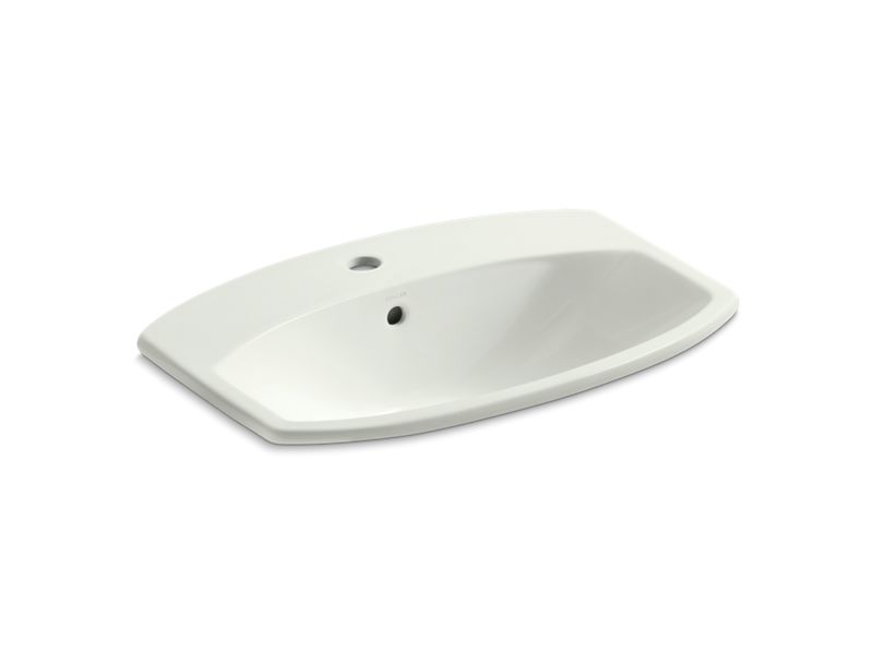 KOHLER K-2351-1-NY Cimarron Drop-in bathroom sink with single faucet hole