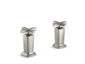 KOHLER K-T16248-3-BN Margaux Valve trim with cross handles for deck-mount high-flow bath valve, requires valve