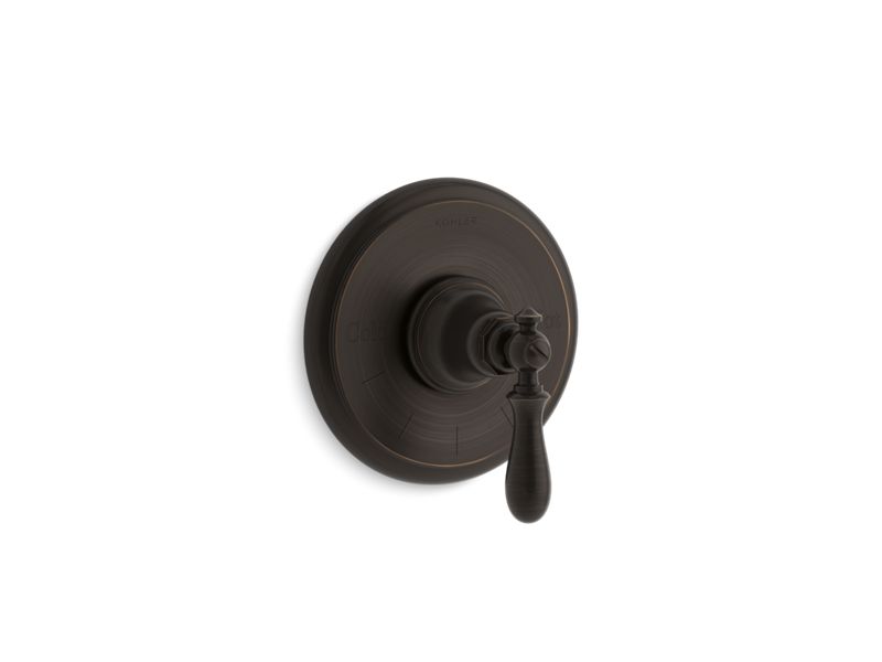 KOHLER K-T72769-9M-2BZ Oil-Rubbed Bronze Artifacts MasterShower temperature control valve trim with swing lever handle