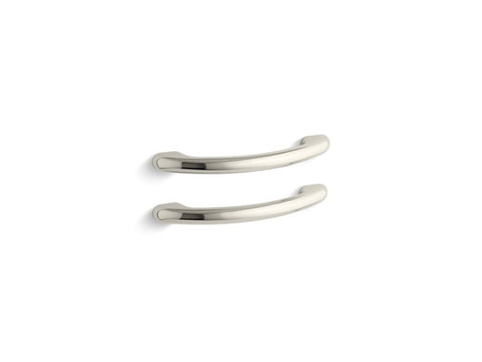 KOHLER K-9653-SN Vibrant Polished Nickel Grab bars for whirlpool baths with Spa/Massage package