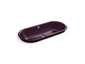 KOHLER K-20213-PL-PLM Iron Plains Capsule Drop-in/undermount vessel bathroom sink with Black Plum painted underside
