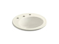 KOHLER K-2202-8-96 Brookline 19" diameter drop-in bathroom sink with 8" widespread faucet holes