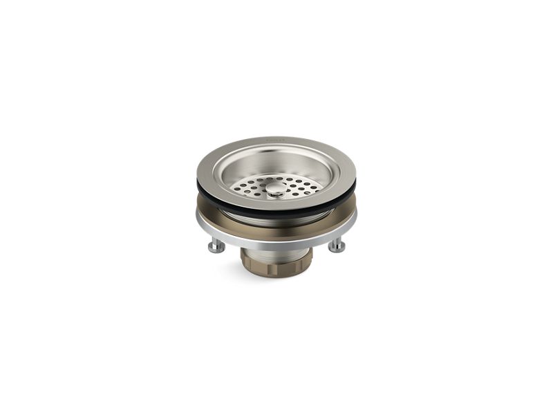 KOHLER K-R8799-C-BN Duostrainer Sink drain and strainer,less tailpiece In Vibrant Brushed Nickel