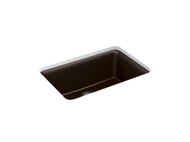 KOHLER K-28000-CM2 Matte Brown Cairn 27-1/2" undermount single-bowl kitchen sink
