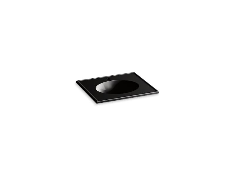 KOHLER K-2791-1-7 Ceramic/Impressions 25" oval vanity-top bathroom sink with single faucet hole