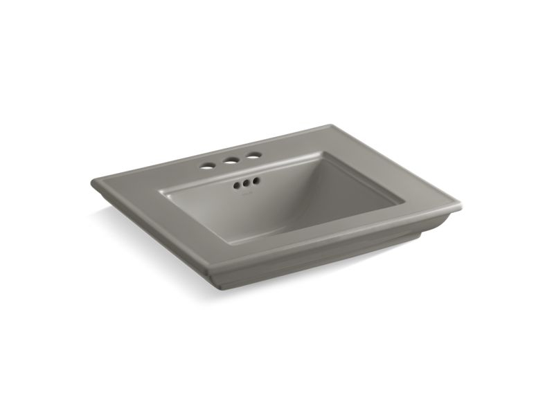 KOHLER K-29999-4-K4 Memoirs Stately 24" pedestal/console table bathroom sink basin with 4" centerset faucet holes