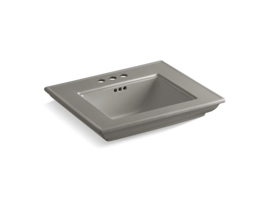 KOHLER K-29999-4-K4 Memoirs Stately 24" pedestal/console table bathroom sink basin with 4" centerset faucet holes