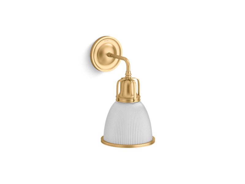 KOHLER K-32281-SC01-2GL Brushed Moderne Brass Hauksbee One-light bell sconce