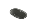 KOHLER K-5714-VBW-58 Underscore 59-3/4" X 35-3/4" Drop-In Vibracoustic Bath With Bask Heated Surface In Thunder Grey