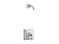 KOHLER K-TLS462-4S-CP Memoirs Stately Rite-Temp shower trim set with lever handle, less showerhead