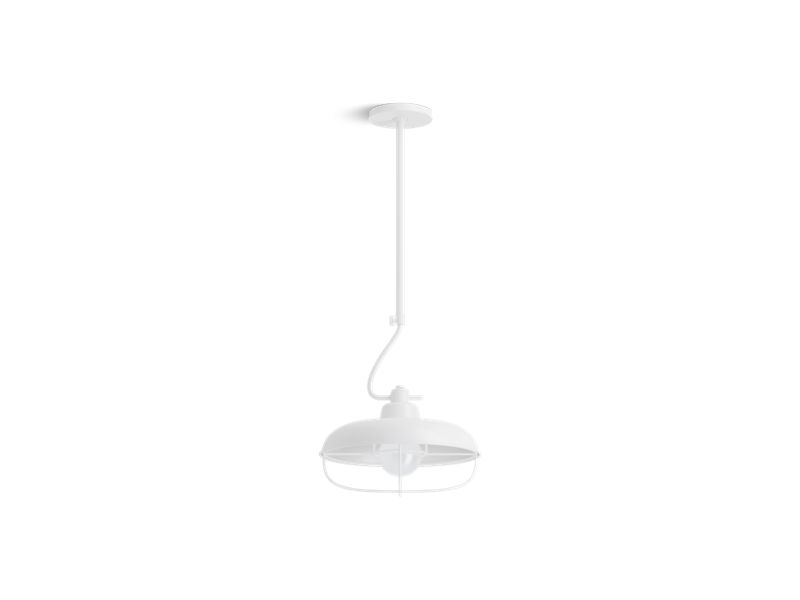 KOHLER K-23663-PE01-WHL Modern Farm 12" Pendant In Matte White