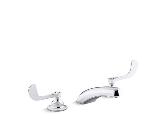 KOHLER K-800T20-5AKL-CP Polished Chrome Triton Bowe 1.0 gpm widespread bathroom sink faucet with laminar flow and wristblade handles, drain not included
