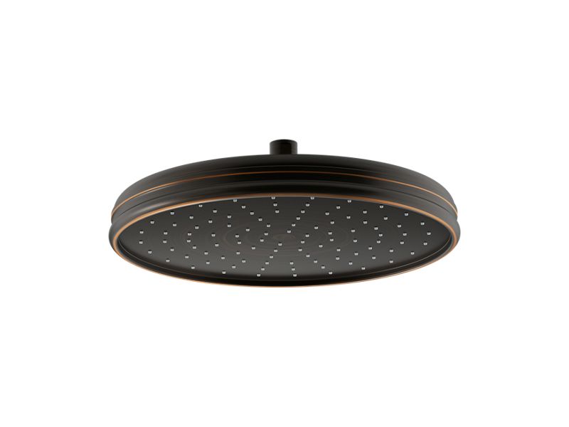 KOHLER K-13694-2BZ Traditional 12" Single-Function Rainhead, 2.5 Gpm In Oil-Rubbed Bronze