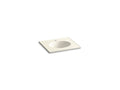KOHLER K-2791-1-G83 Ceramic/Impressions 25" oval vanity-top bathroom sink with single faucet hole