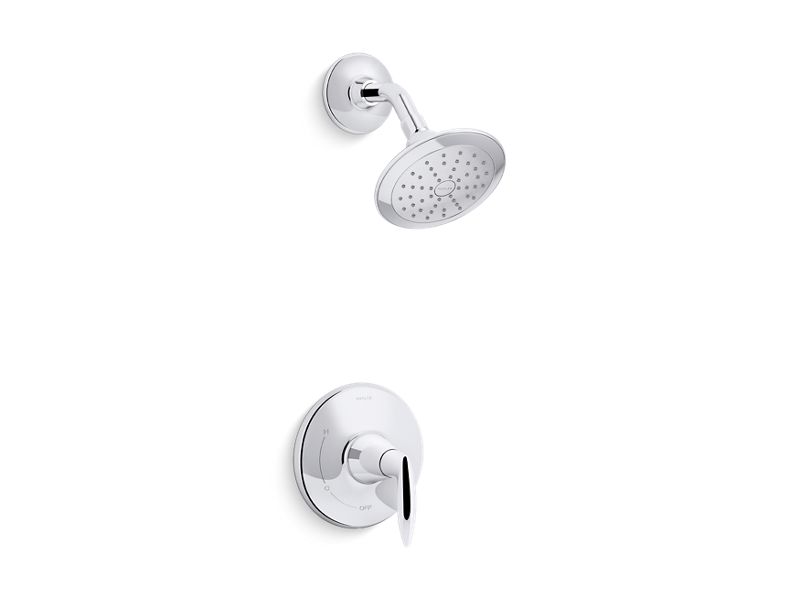 KOHLER K-TS45106-4G-CP Polished Chrome Alteo Rite-Temp shower trim with lever handle and 1.75 gpm showerhead