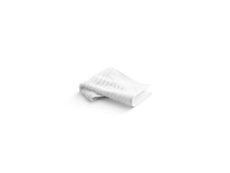 KOHLER K-31509-TA-0 Turkish Bath Linens washcloth with Tatami weave, 13" x 13"