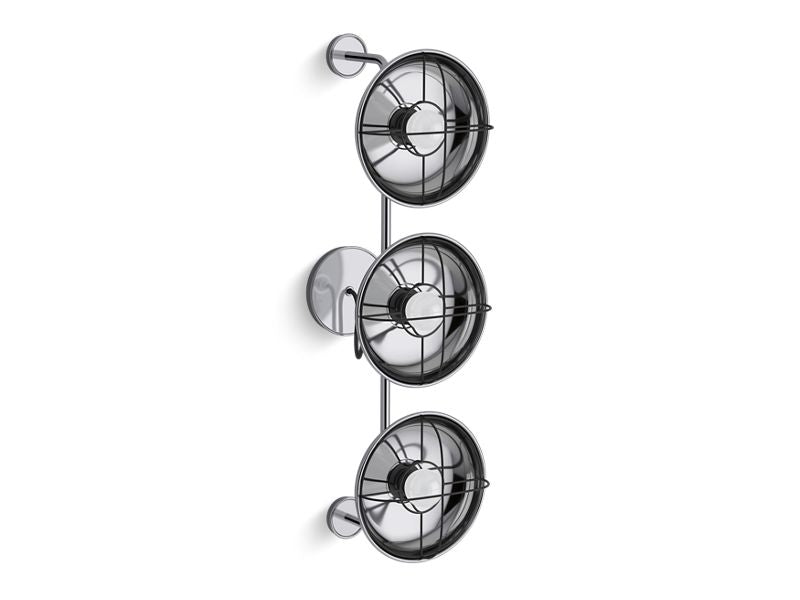 KOHLER K-23665-SC03-CPL Modern Farm Three-Light Sconce In Polished Chrome
