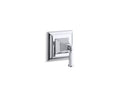 KOHLER K-T10424-4S-CP Memoirs Stately Valve trim with lever handle for transfer valve, requires valve