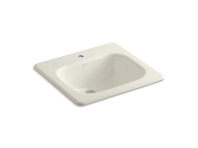 KOHLER K-2895-1-96 Tahoe Drop-in bathroom sink with single faucet hole
