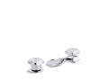 KOHLER K-7443-2A-CP Triton Widespread commercial bathroom sink faucet with standard handles, drain not included