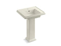 KOHLER K-2844-1-96 Tresham 24" pedestal bathroom sink with single faucet hole