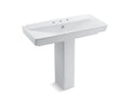 KOHLER K-5149-8-0 RÃªve 39" pedestal bathroom sink with 8" widespread faucet holes