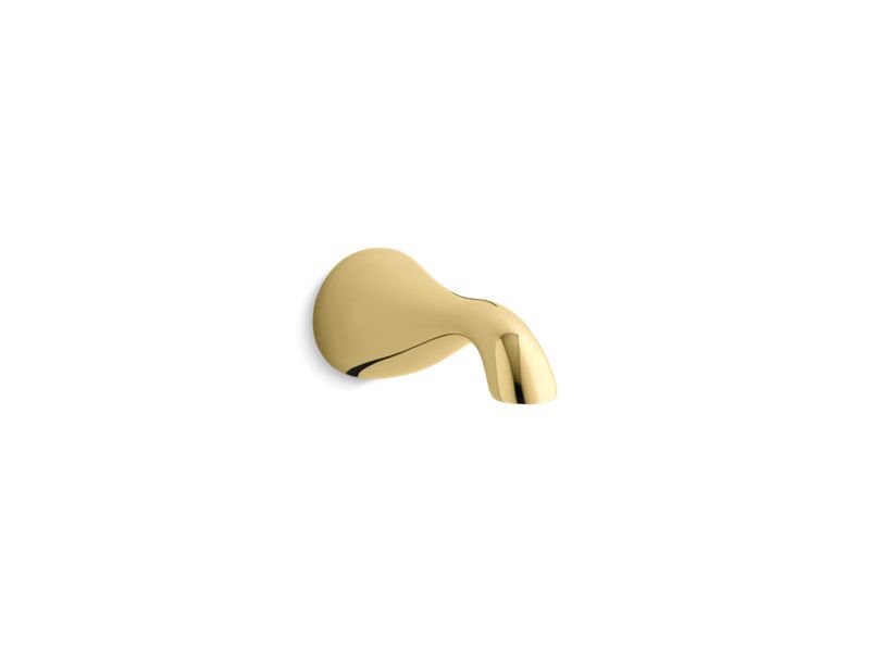 KOHLER K-16135-PB Revival wall-mount non-diverter bath spout