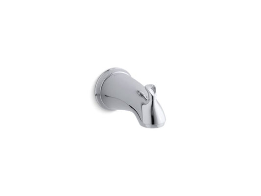KOHLER K-10281-4-CP Polished Chrome Forte Bath spout with sculpted lift rod and slip-fit connection
