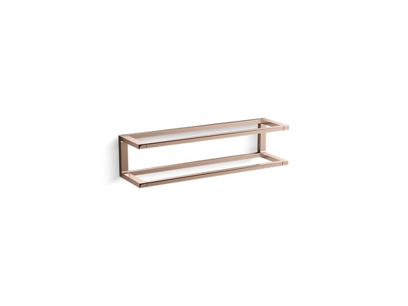 KOHLER K-22561-RGD Draft 18" Towel Bar Frame In Vibrant Rose Gold