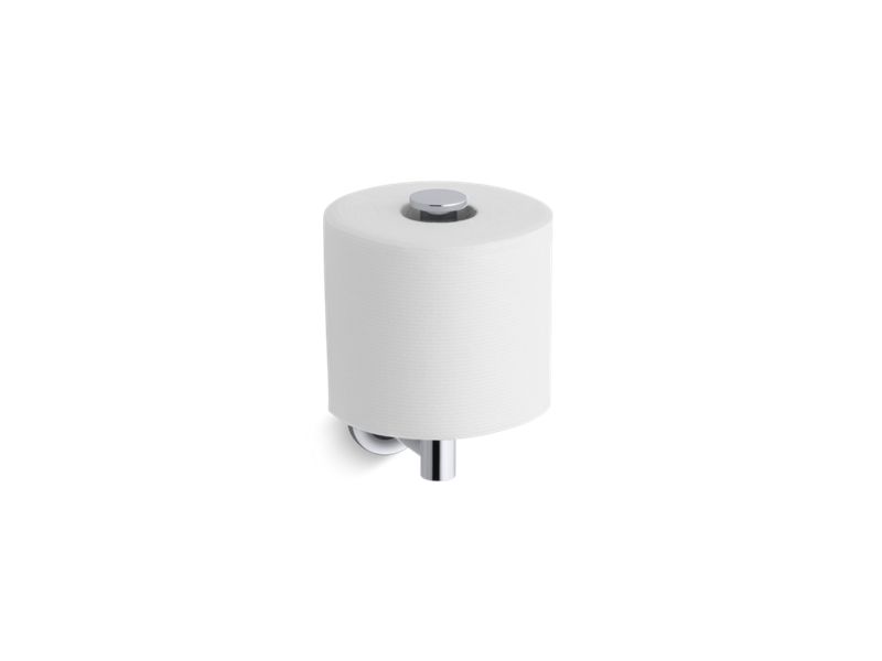 KOHLER K-14444-CP Polished Chrome Purist Vertical toilet paper holder