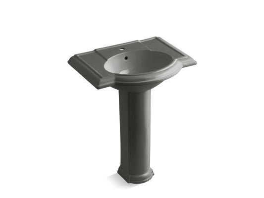 KOHLER K-2294-1-58 Devonshire 27" pedestal bathroom sink with single faucet hole