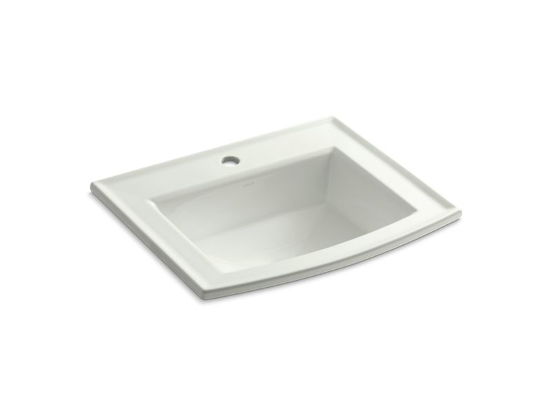KOHLER K-2356-1-NY Dune Archer Drop-in bathroom sink with single faucet hole