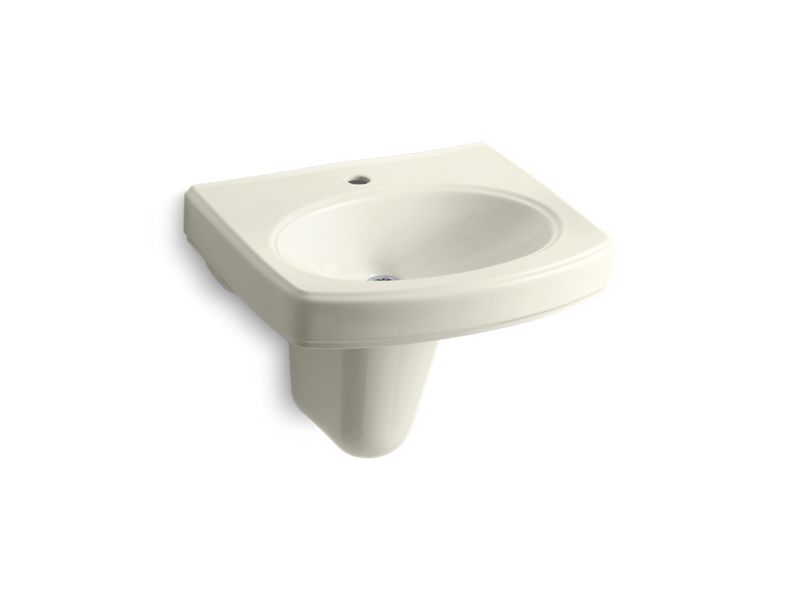 KOHLER K-2035-1-96 Pinoir Wall-mount bathroom sink with single faucet hole