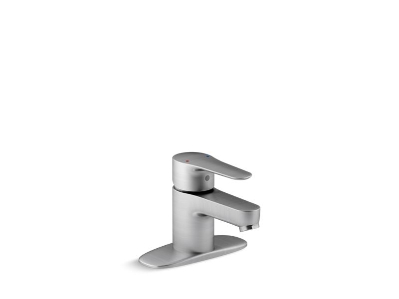 KOHLER K-98146-4-G July Single-handle bathroom sink faucet with escutcheon
