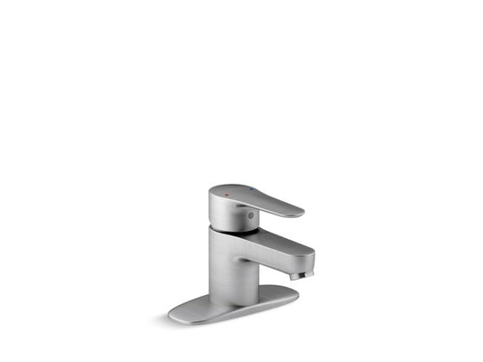 KOHLER K-98146-4-G July Single-handle bathroom sink faucet with escutcheon