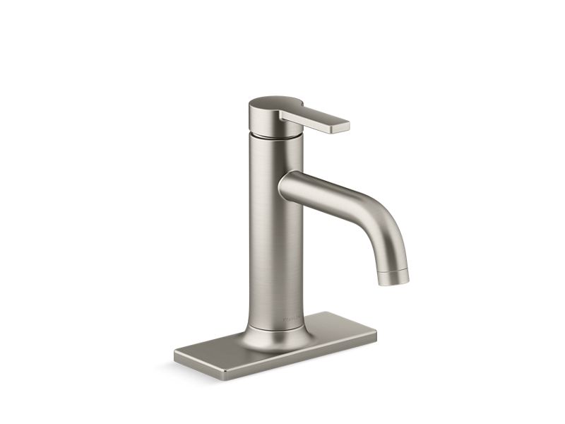 KOHLER K-R22796-4D-BN Venza Single-handle bathroom sink faucet with lever handle