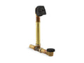 KOHLER Clearflo K-7161-AF-BL Matte Black 1-1/2" adjustable pop-up drain with above- or through-the-floor installations for 17"-24" deep baths