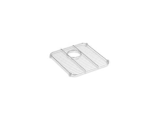 KOHLER K-8339-ST Stainless Steel Iron/Tones Stainless steel sink rack, 14-1/4" x 12-13/16" for Iron/Tones Smart Divide kitchen sink