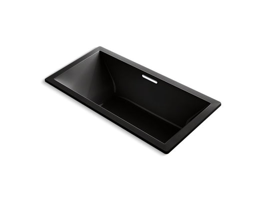 KOHLER K-1835-VB-7 Underscore 72" X 36" Drop-In Vibracoustic Bath In Black Black