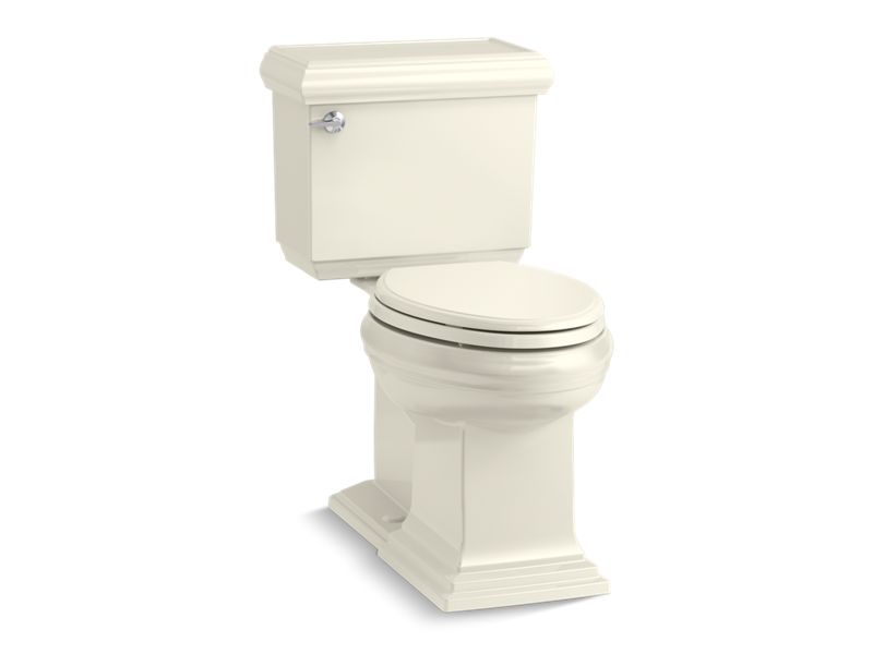 KOHLER K-6999-96 Memoirs Classic Two-Piece Elongated Toilet With Concealed Trapway, 1.28 Gpf In Biscuit