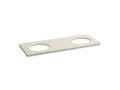 KOHLER K-5433-S34 Solid/Expressions 61" vanity-top with double Verticyl oval cutout